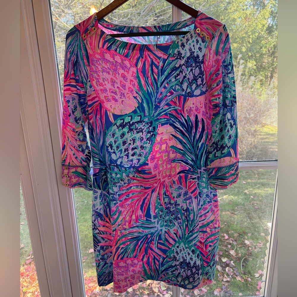 Lilly Pulitzer Pineapple Gypsea Paradise Dress EUC mommy & me available